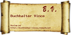 Buchhalter Vince névjegykártya
